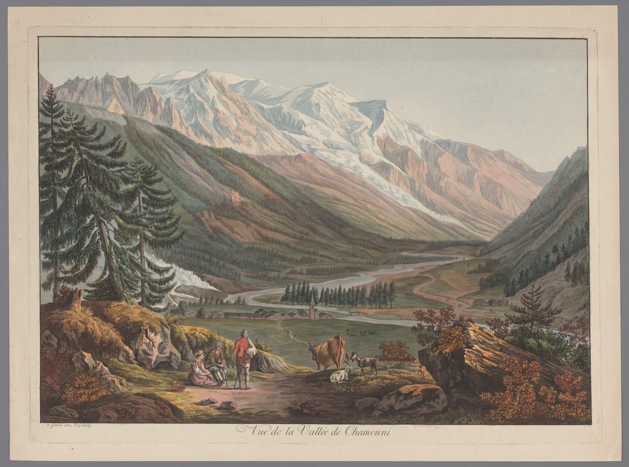View of the Valley at Chamonix by François Guillaume Lardy (possibly)