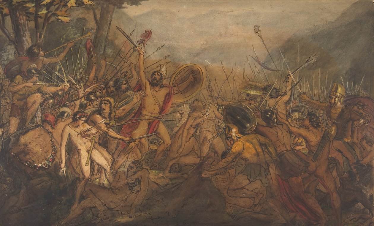 Battle Scene, 19th century by François Joseph Heim