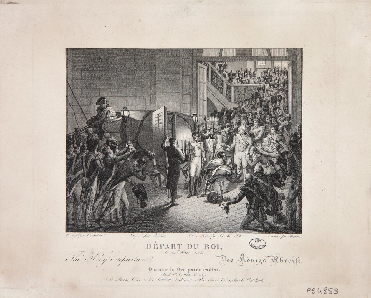 Departure of the King, 19 March 1815 by François Joseph Heim