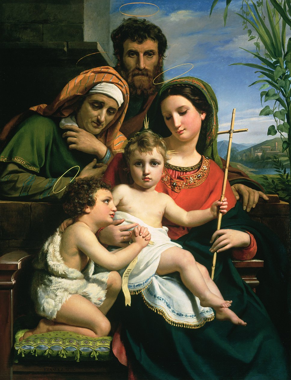 The Holy Family with Saints John the Baptist and Elizabeth, 1823 by François Joseph Navez
