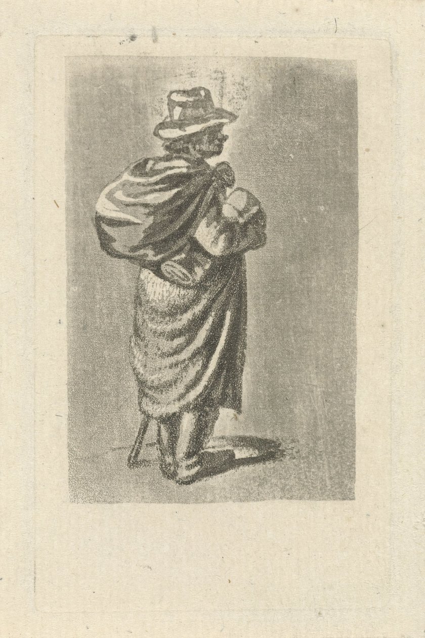 Traveler with Bag on Back by François Joseph Pfeiffer (II)