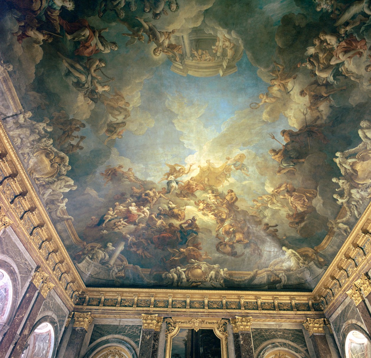 Ceiling of the Salon de Hercules at Versailles by François Lemoyne