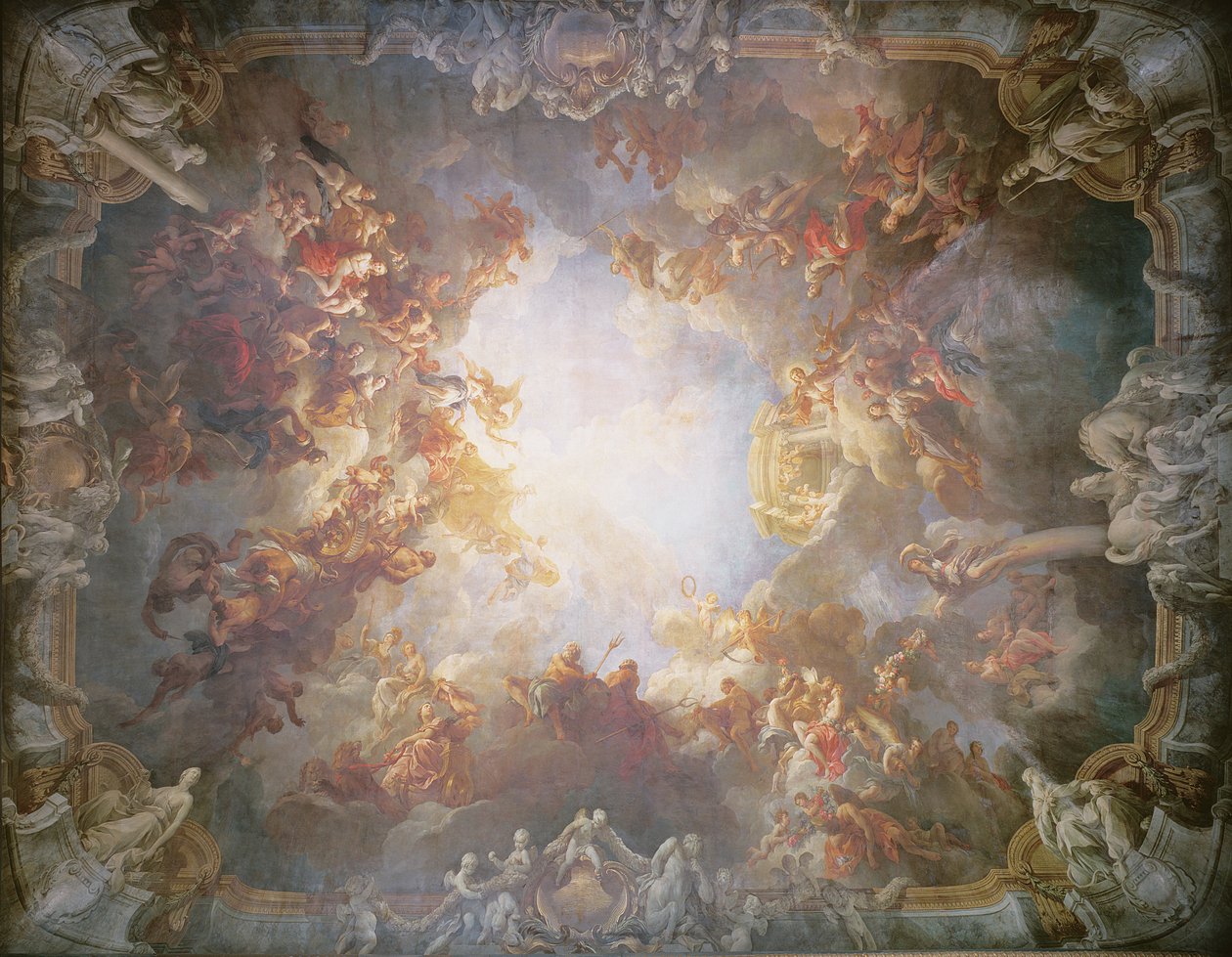 The Apotheosis of Hercules, from the Ceiling of The Salon of Hercules by François Lemoyne