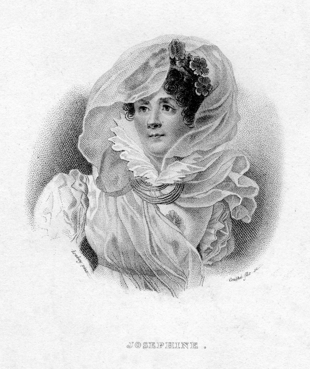 Joséphine de Beauharnais, first wife of Napoléon Bonaparte, and Empress of France by François Louis Couché