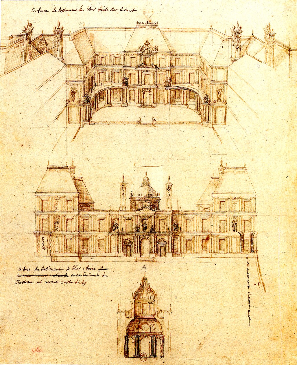 Project for Blois by Francois Mansart