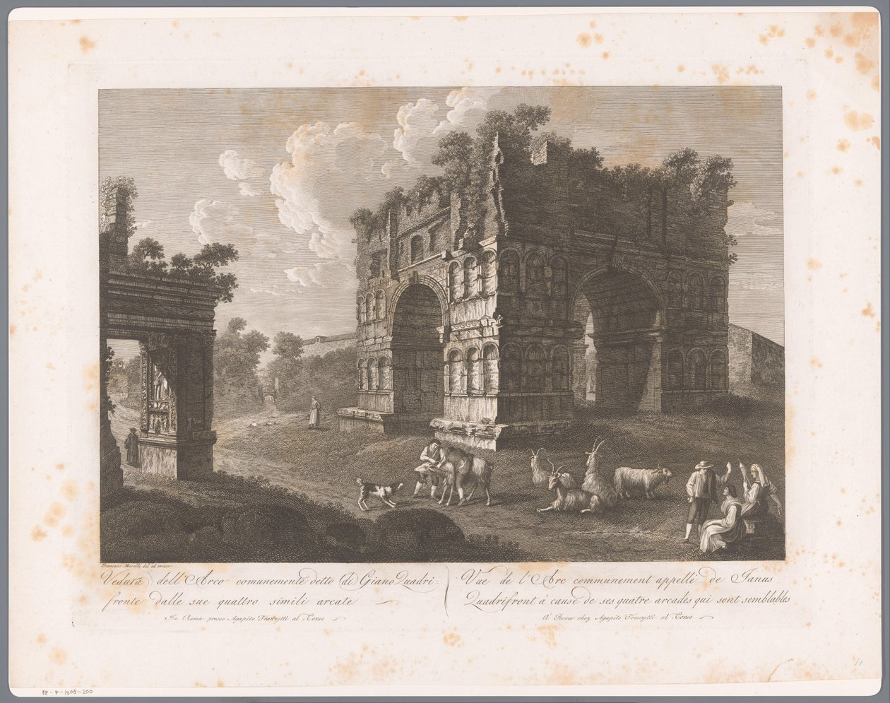 View of the Arch of Janus by François Morel
