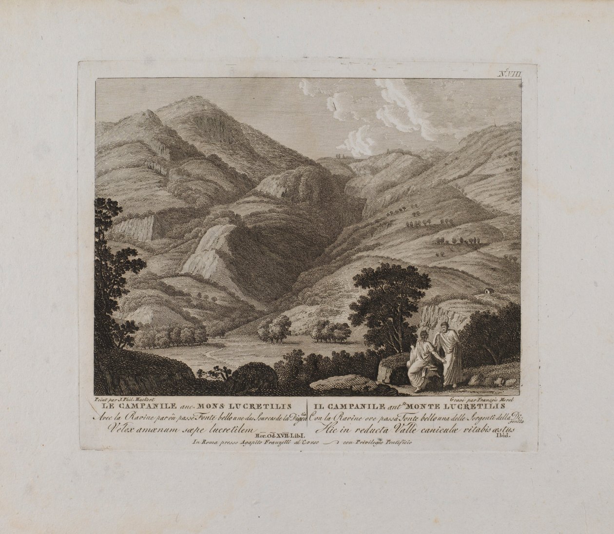 The Campanile Anc. Mons Lucretilis (no. VIII) by François Morel