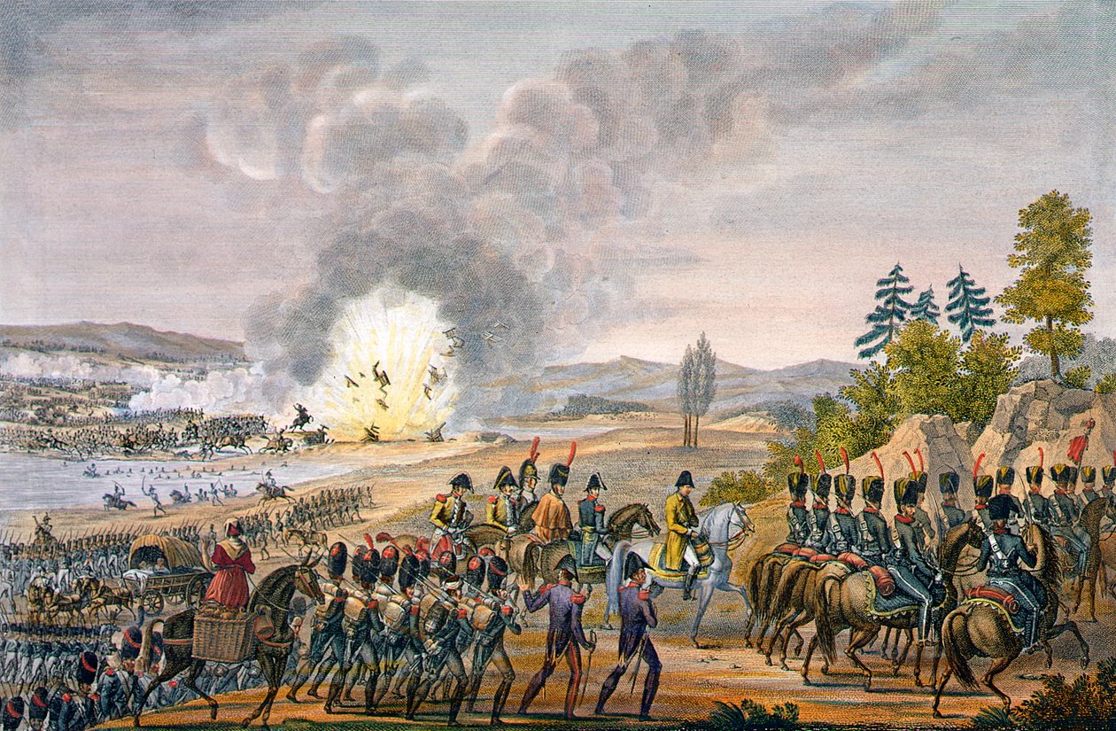 The French Retreat After the Battle of Leipzig, Germany, 19th October 1813 by François Pigeot