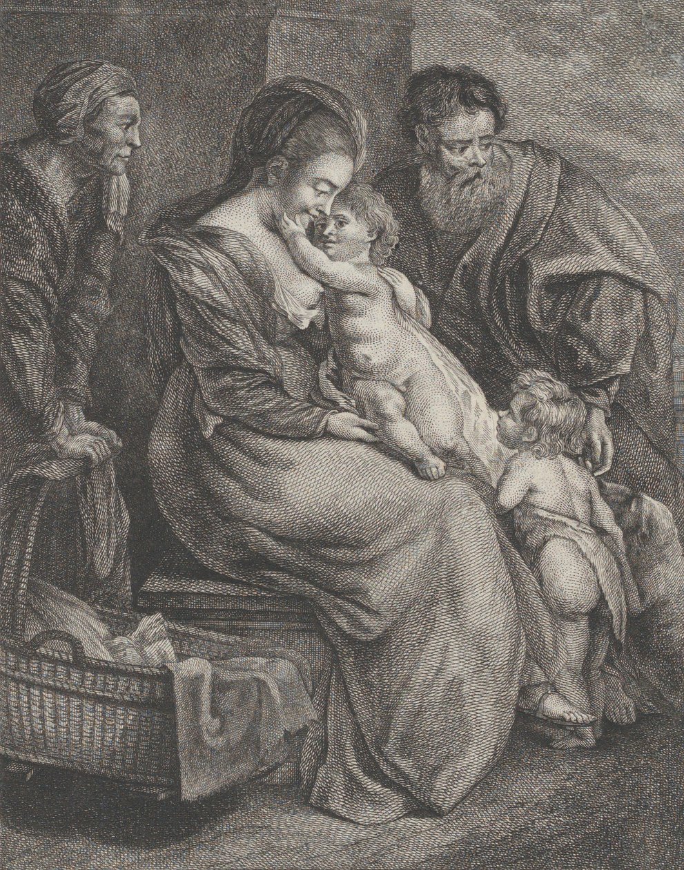 The Holy Family with Saint Elizabeth and Saint John the Baptist by François R. F. Brichet