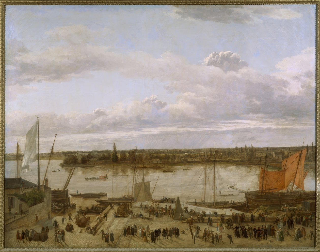 View of the Port of Nantes by François Sablet