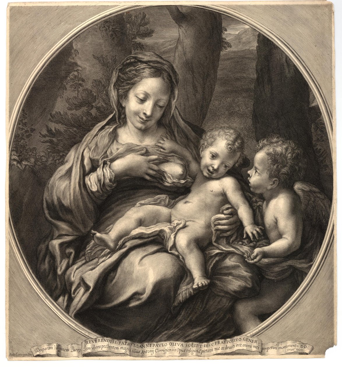 Madonna del Latte (Virgin and Child with an Angel) by François Spierre