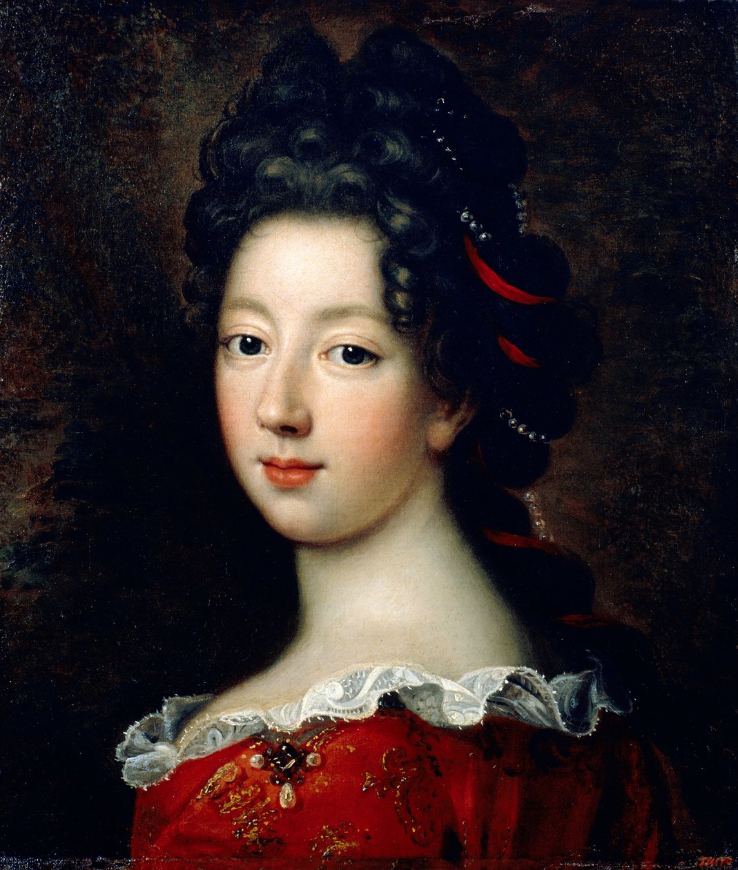 Louise Françoise de Bourbon, Mademoiselle de Nantes by François Troy de