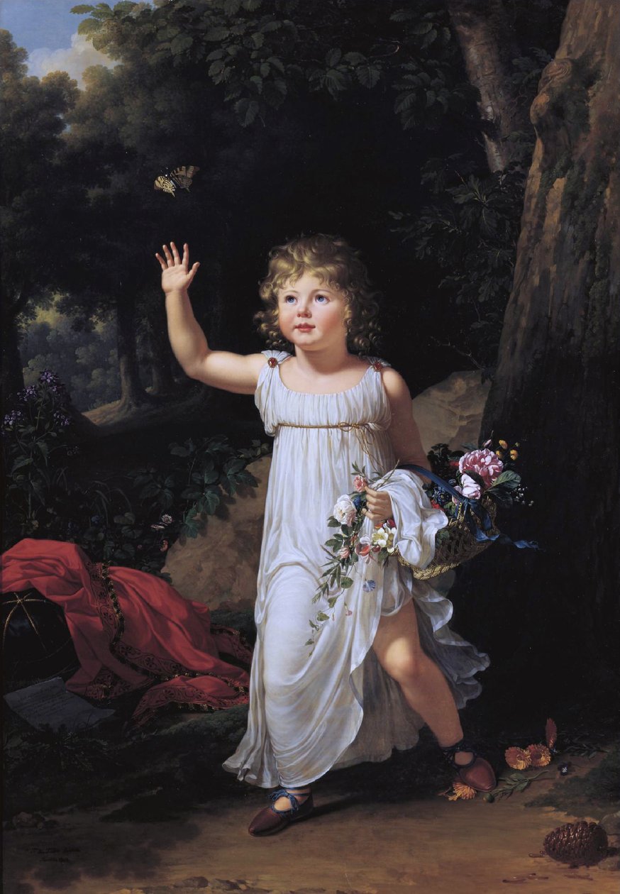 Portrait of Young Edgar Clarke by Francois Xavier Fabre