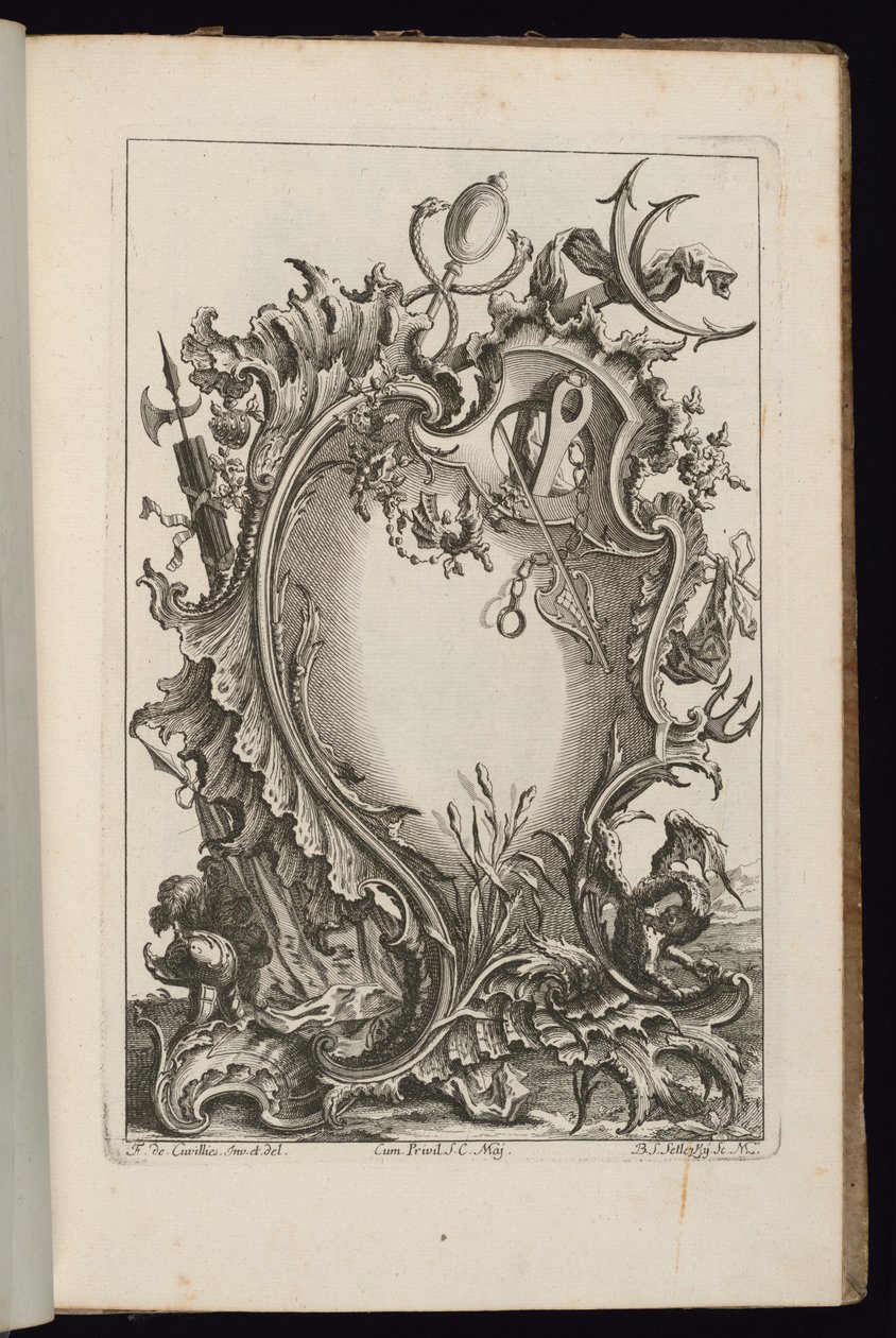 Cartouche with Mercury