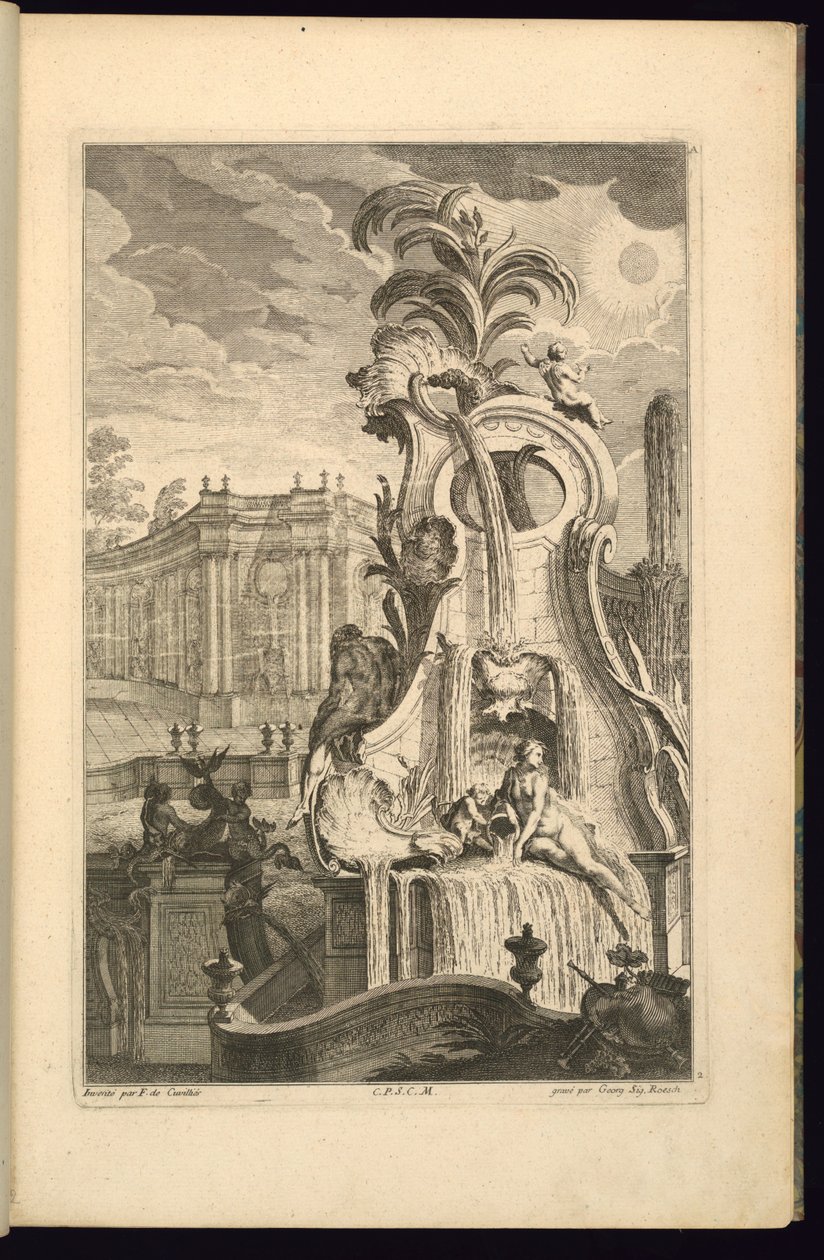 Design for Fountain with Venus by François de Cuvilliés the Elder