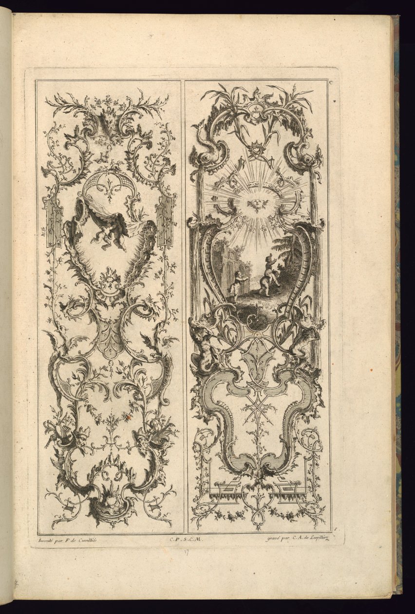 Design for Two Panels by François de Cuvilliés the Elder