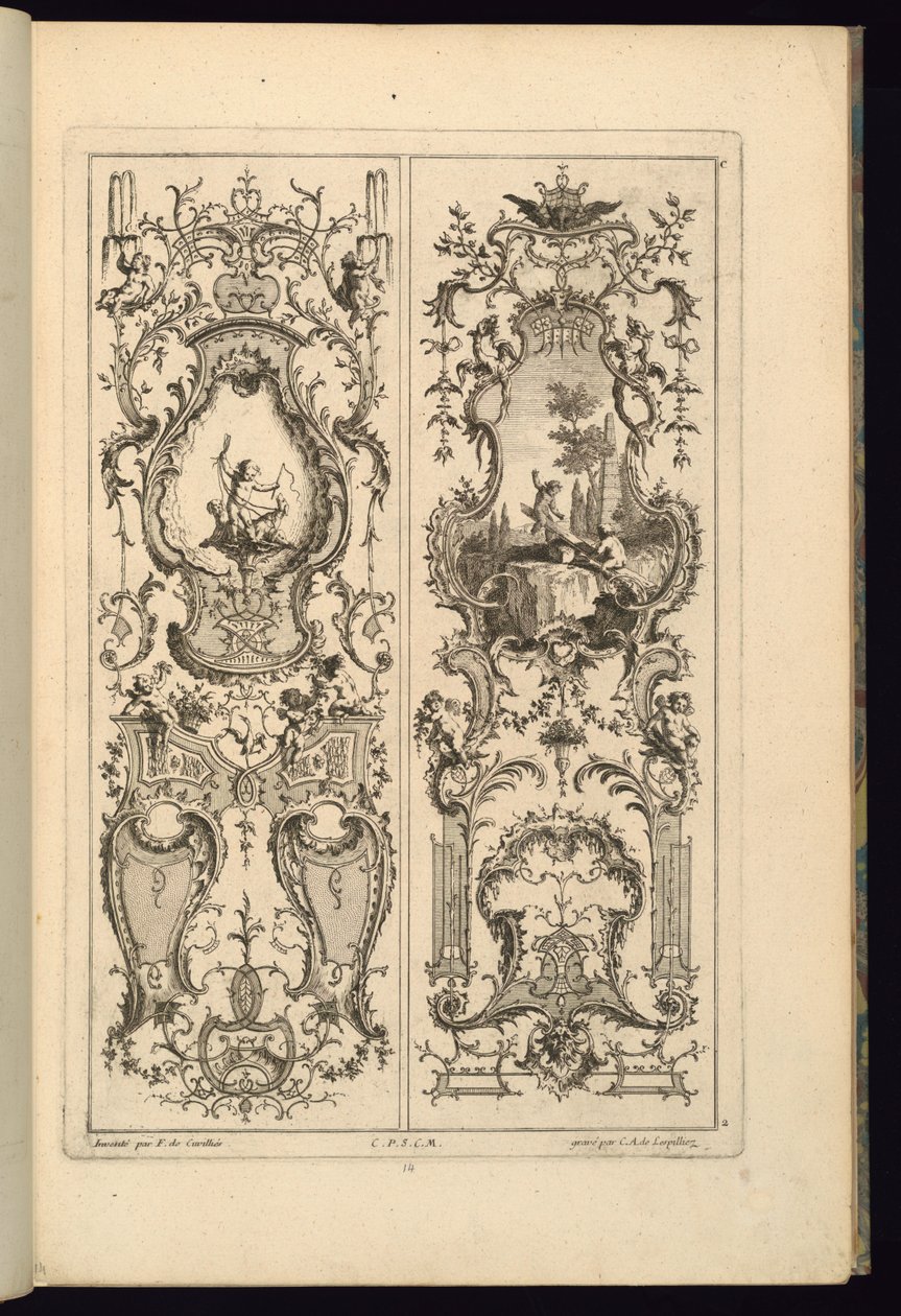 Design for Two Panels by François de Cuvilliés the Elder