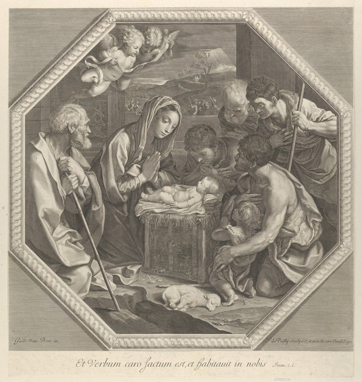 The Adoration of the Shepherds by François de Poilly