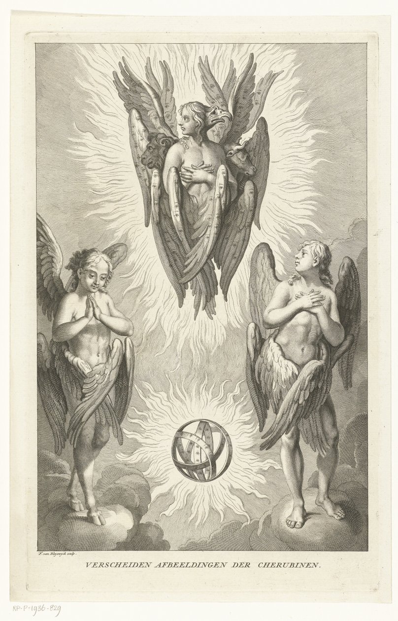 Three Seraphim in Different Forms by François van Bleyswijck