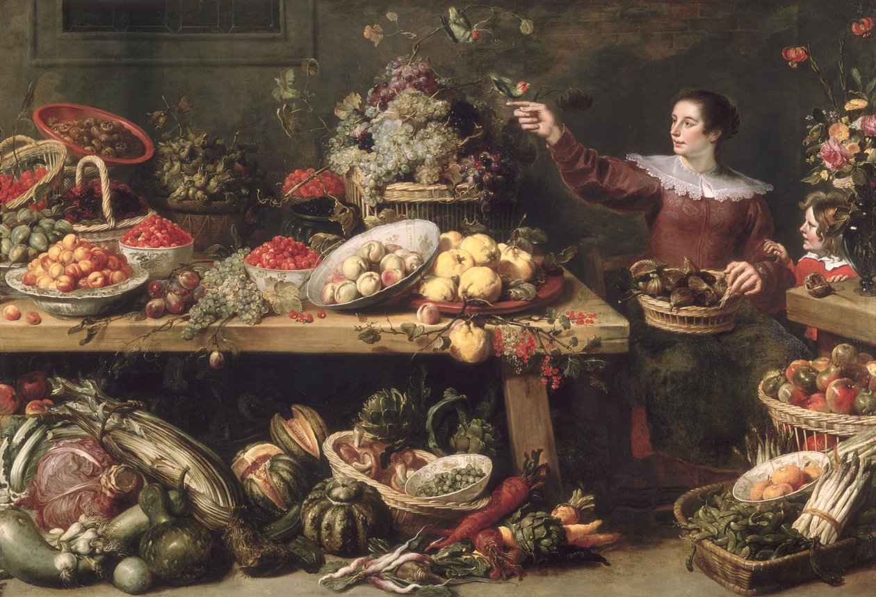Still Life with Fruit and Vegetables by Frans Snyders or Snijders