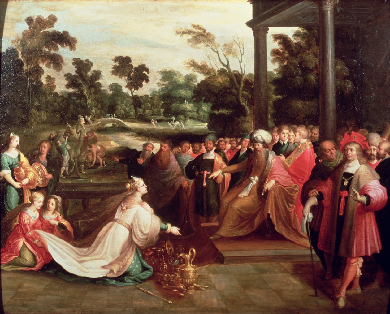 King Solomon and the Queen of Sheba by Frans the Elder Francken