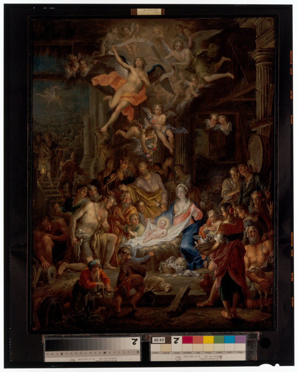 The Adoration Of The Shepherds by Frans Christoph Janneck