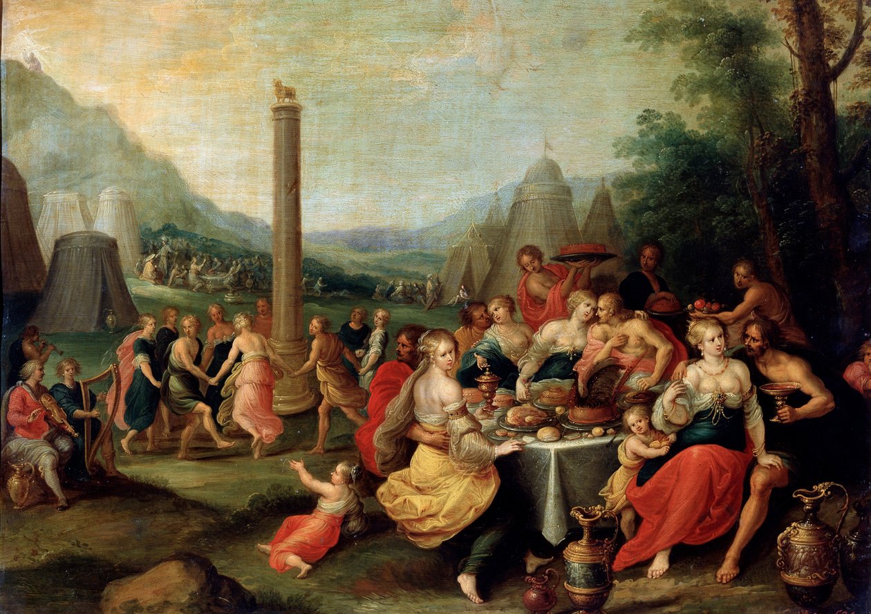 The Adoration of the Golden Calf by Frans Francken II