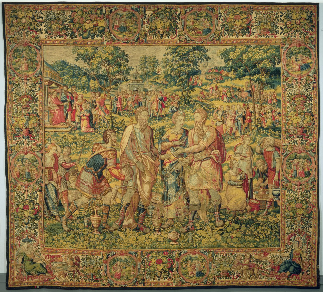 King Abimelech Restores Sarah to her Husband, Abraham by Frans Geubels