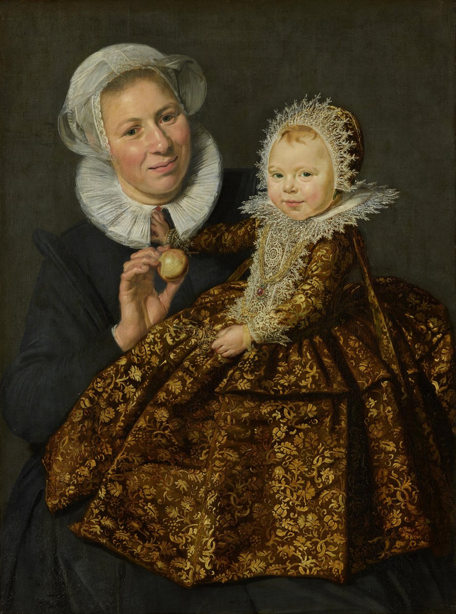Portrait of Catharina Hooft with Her Nurse by Frans Hals