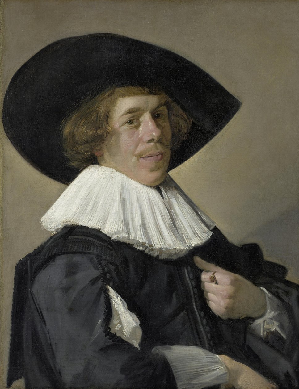 Portrait of a Man, Probably Jan Miense Molenaer by Frans Hals
