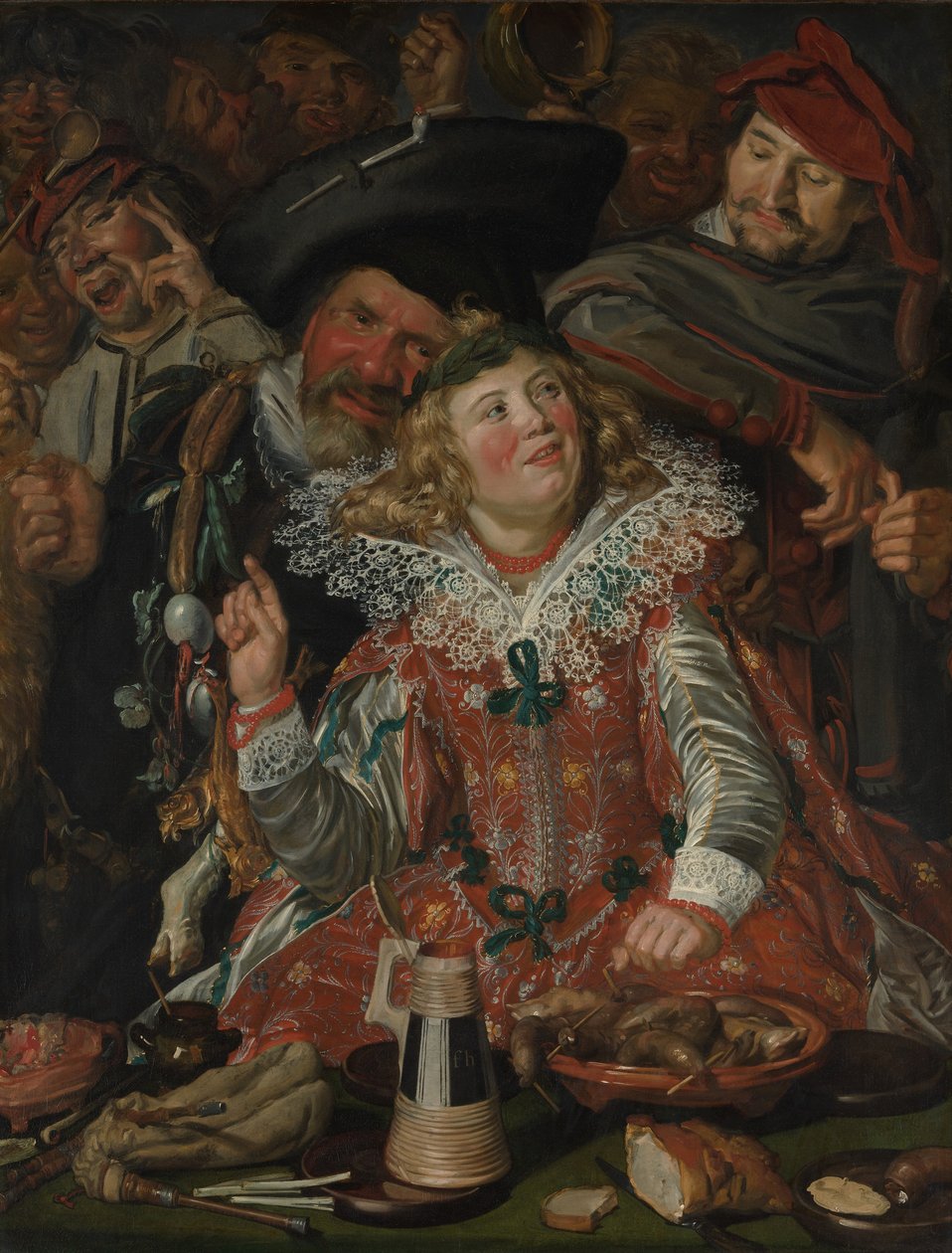 Shrovetide Revellers (The Merry Company) by Frans Hals