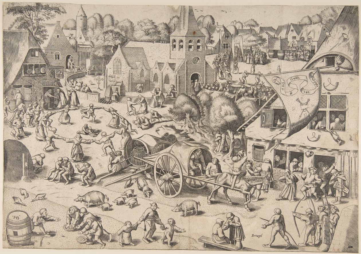 The Kermis at Hoboken, ca. 1559.  by Frans Hogenberg