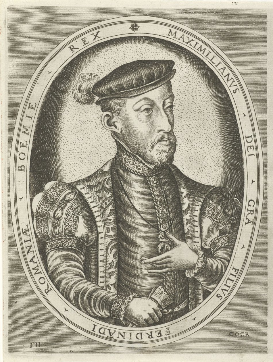 Portrait of Emperor Maximilian II (series title) by Frans Huys