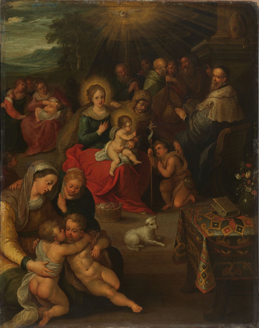 The Holy Kinship by Frans II Francken