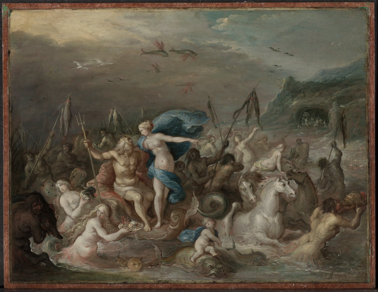The Triumph of Neptune and Amphitrite by Frans II Francken