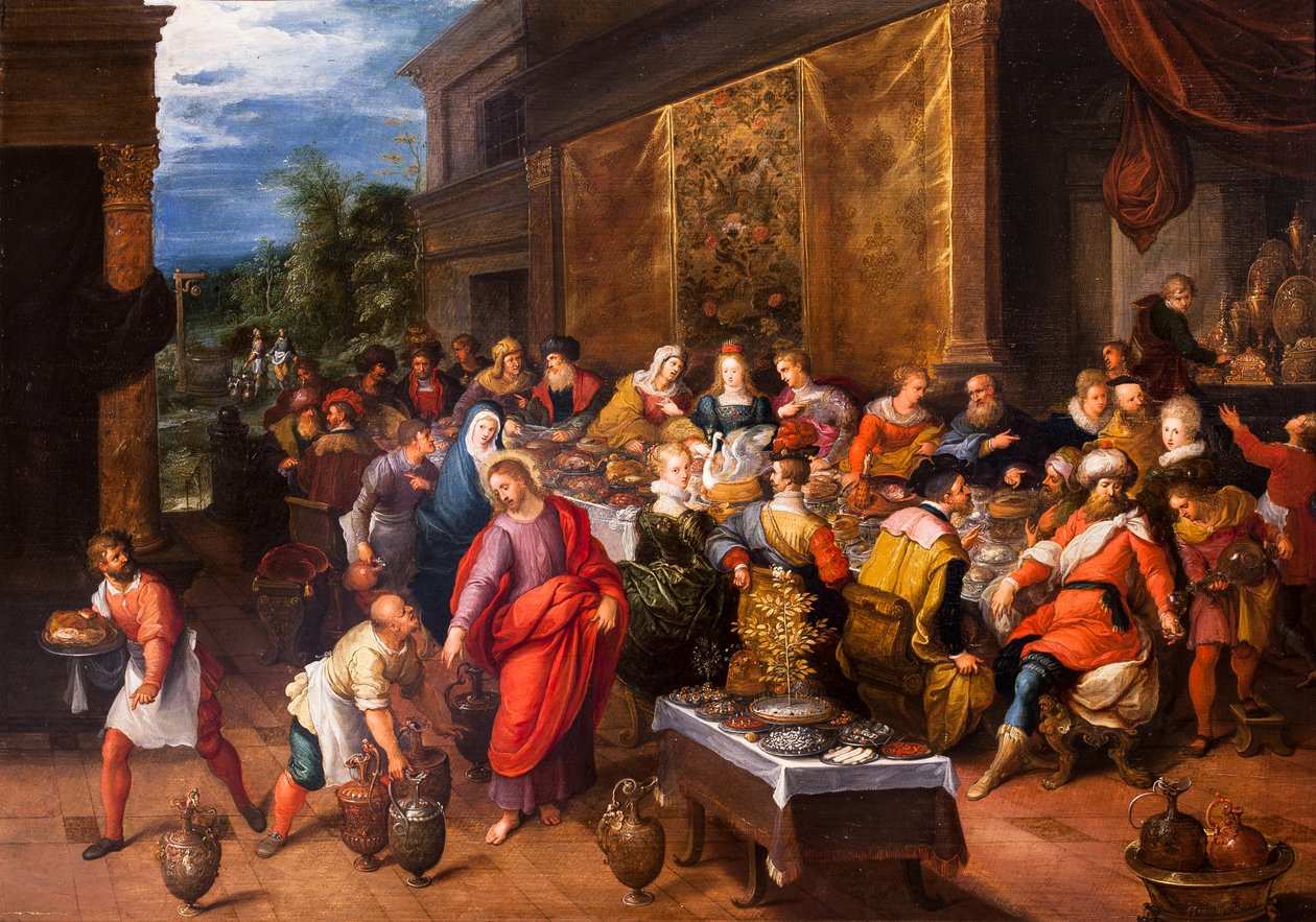 The Wedding at Cana by Frans II Francken