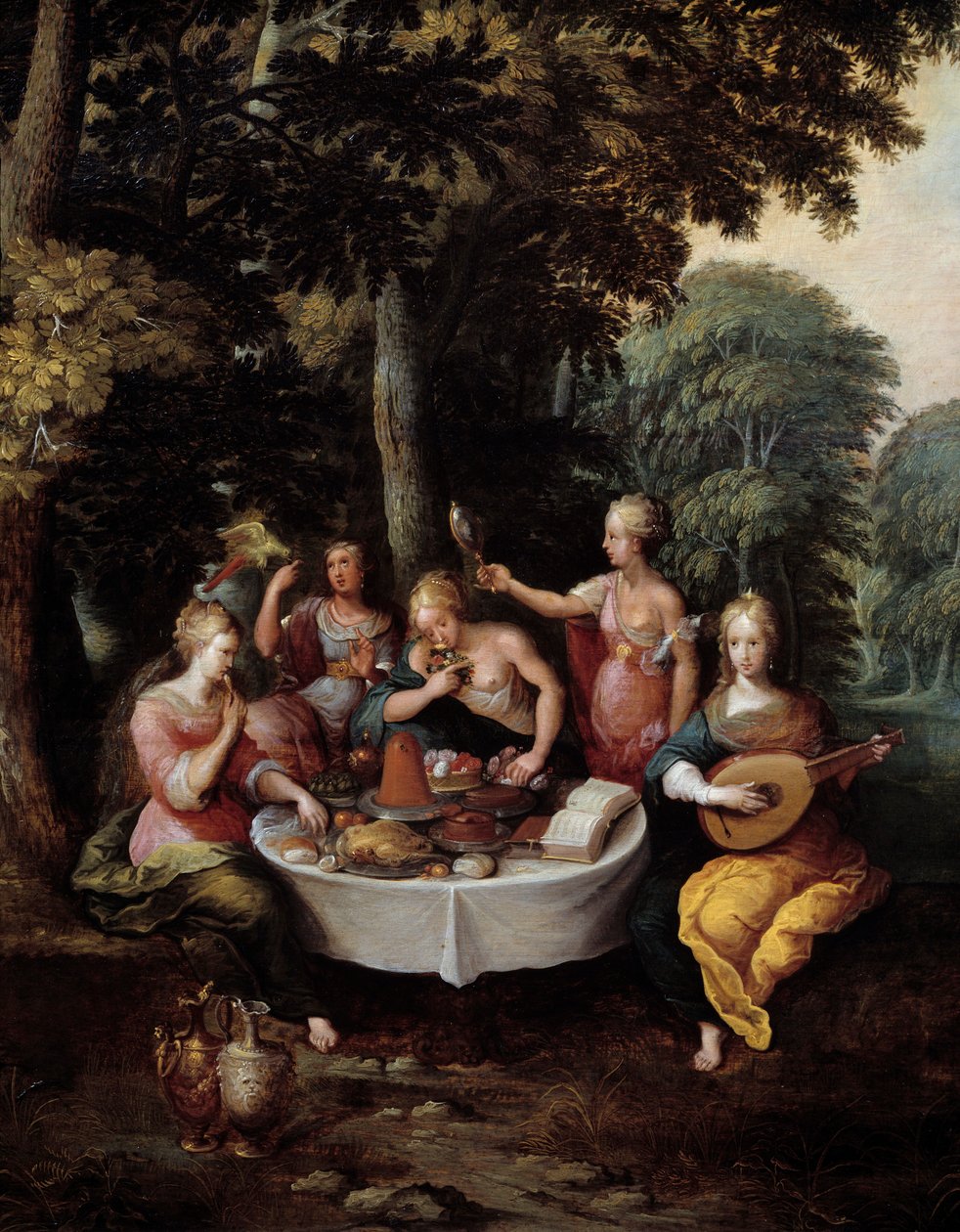 The Five Senses (Detail) by Frans II Francken