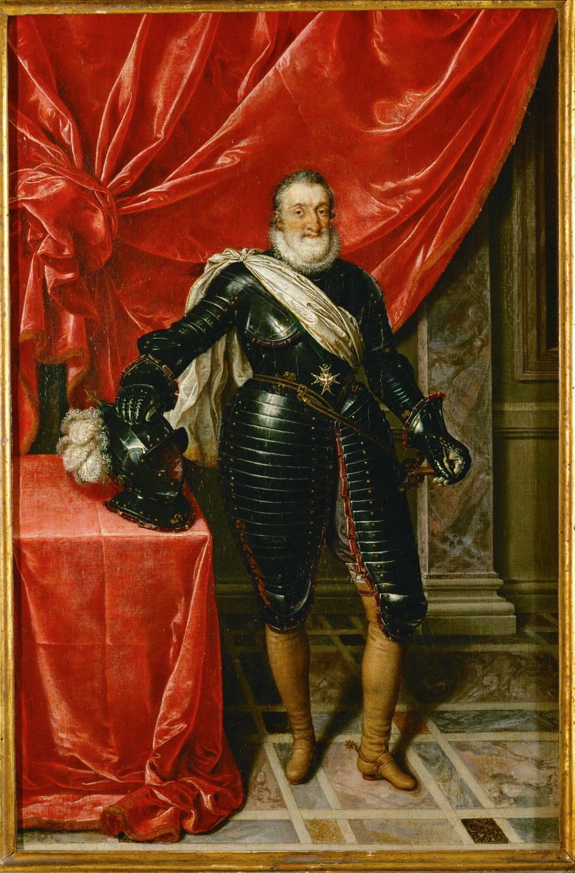 Henri IV, King of France, in Armour by Frans II Pourbus