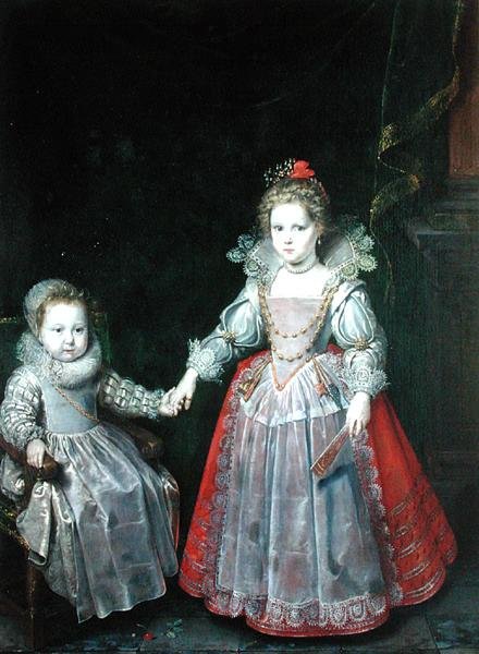 Philippe Emmanuel de Croy and his Sister Marie by Frans II Pourbus