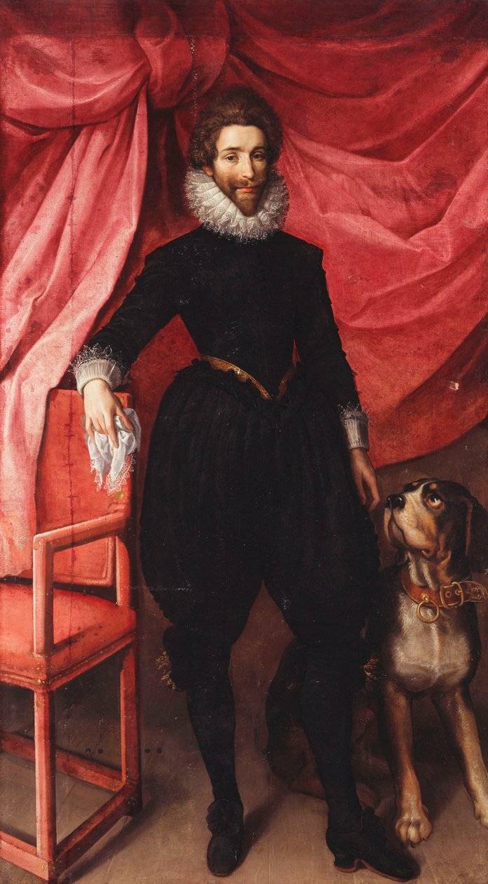 Portrait of Henri de Lorraine, Duc de Guise, called Le Bafafre by Frans II Pourbus