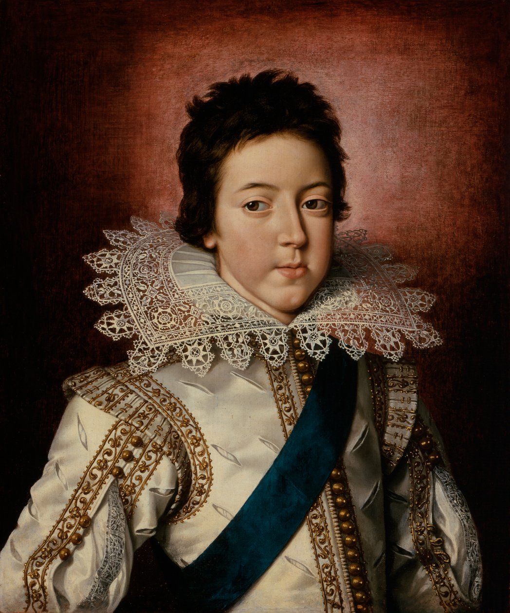 Portrait of Louis XIII, King of France, as a boy by Frans II Pourbus