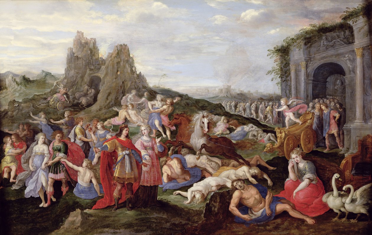 The Slaves and the Furies of Love by Frans II the Younger (after) Francken