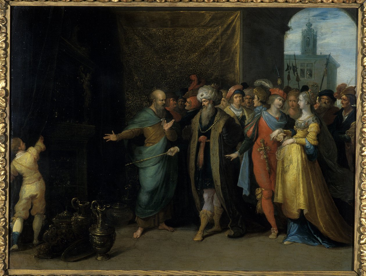 Croesus shows Solon his treasures by Frans II the Younger Francken
