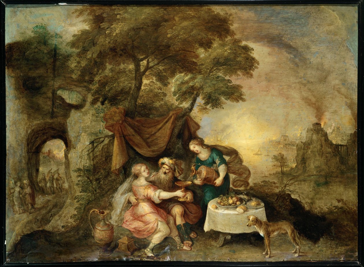 Lot and His Daughters by Frans II the Younger Francken
