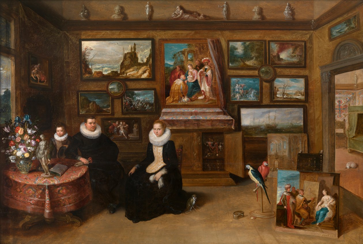 The Collection of Paintings of Sebastian Leerse, c.1610 by Frans II the Younger Francken