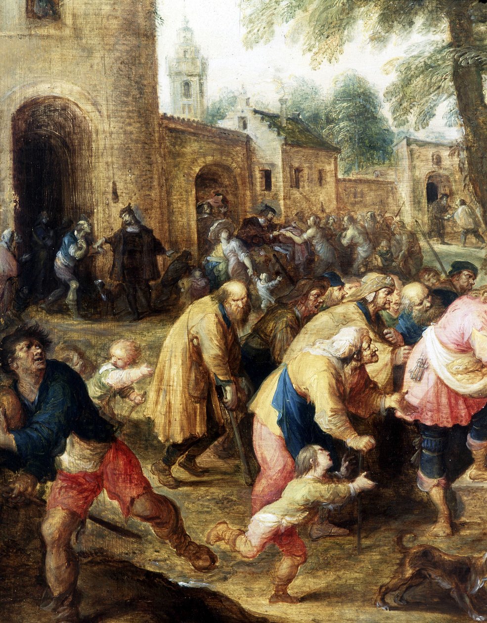 The Works of Misericordes (detail) by Frans II the Younger Francken