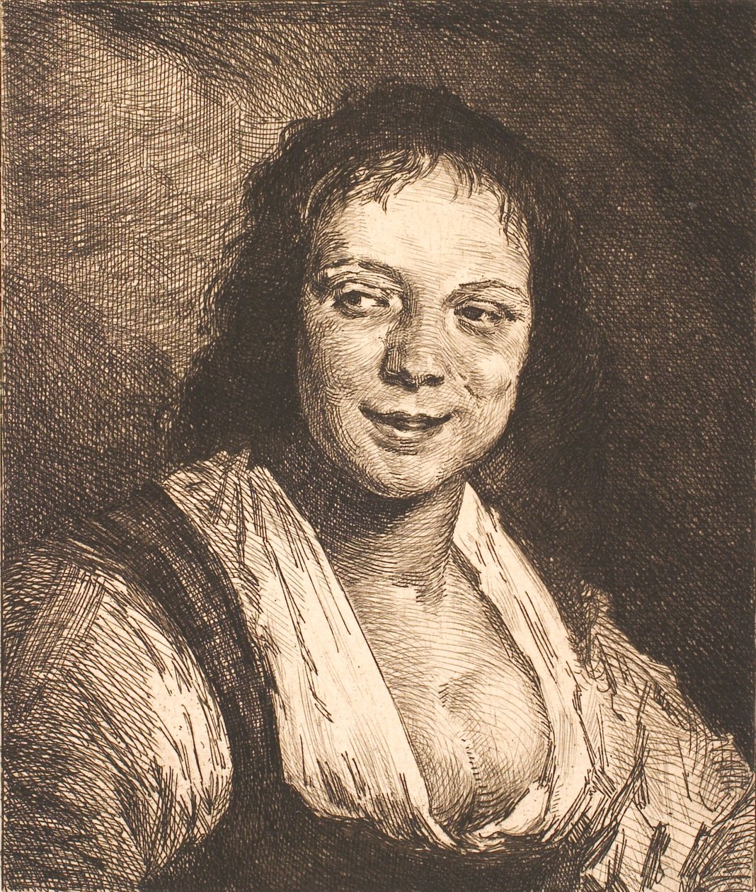 Laughing Girl, after Frans Hals by Frans Schwartz