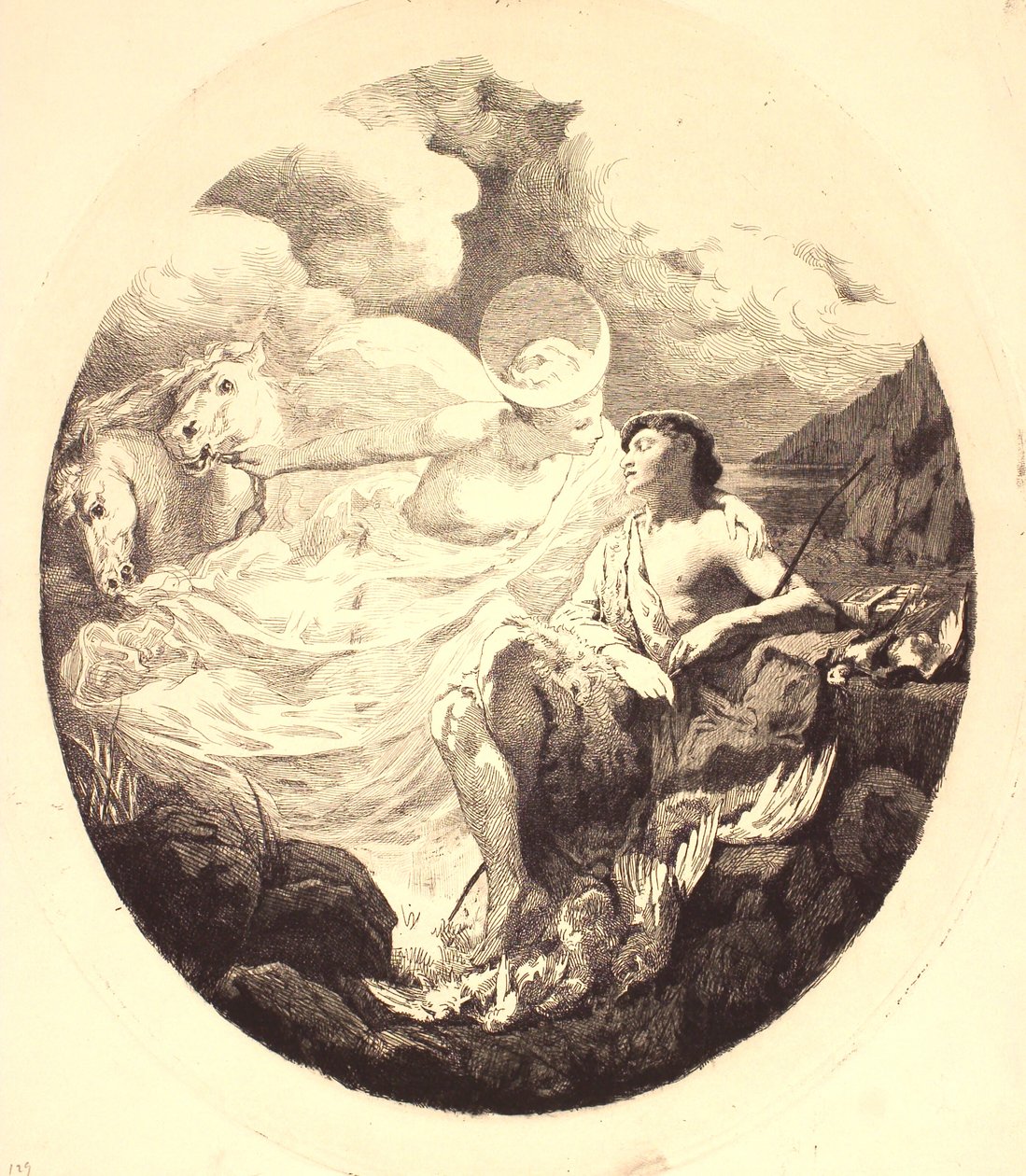 Selene and Endymion by Frans Schwartz