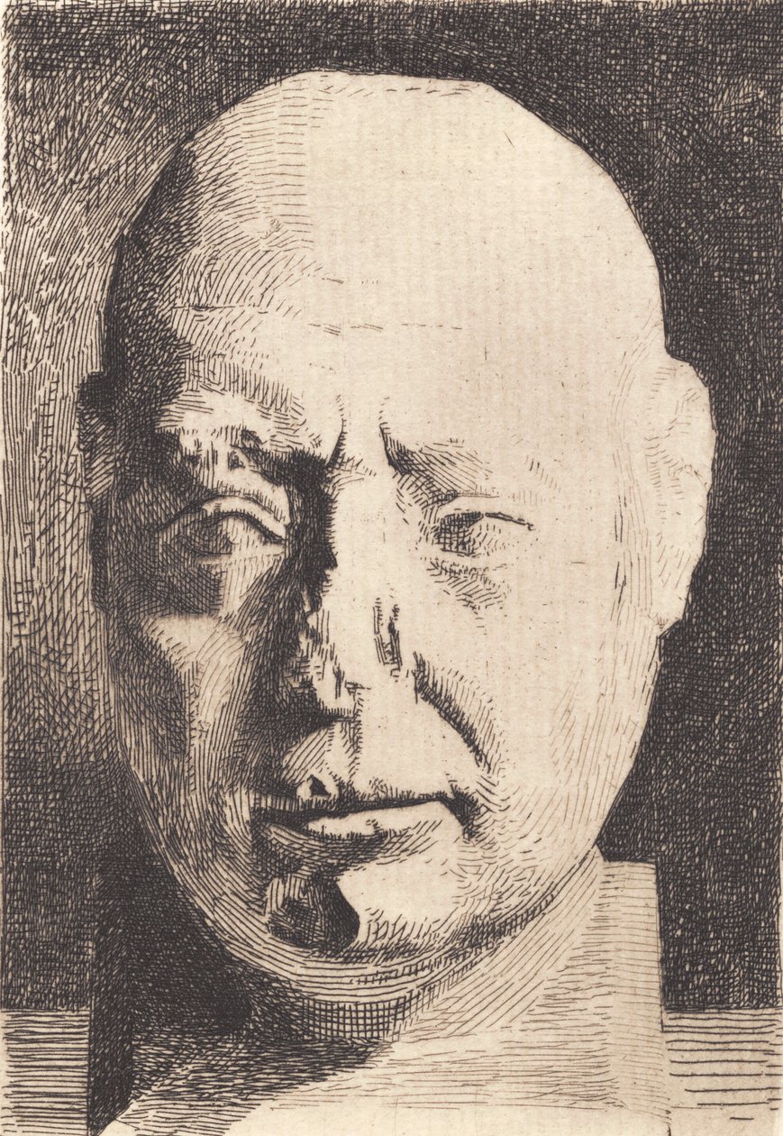 Egyptian Head, After a Plaster Cast by Frans Schwartz
