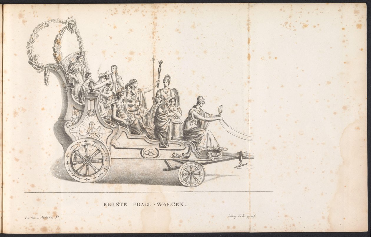 First Parade Float in the Procession for Saint Rombout, 1825 by Frans Vervloet